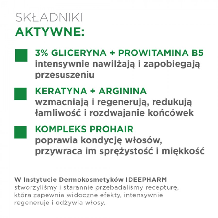 #2 – Idee Derm Szampon regenerujący do włos&oacute;w przesuszonych i matowych, 300 ml