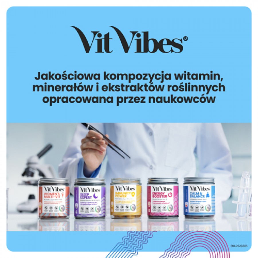 Zdjęcie produktu - 8 Vit Vibes Immunity Power żelki smak marakuja cytryna, 60 szt.