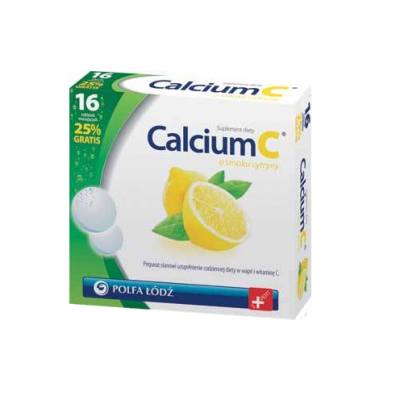 Miniaturka artykułu - #0 CALCIUM C Cytryna - 16 tabletek 
