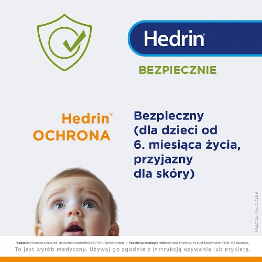 Zdjęcie produktu - 4 Hedrin Ochrona Odżywka w sprayu chroniąca przed wszawicą głowową, 100 ml