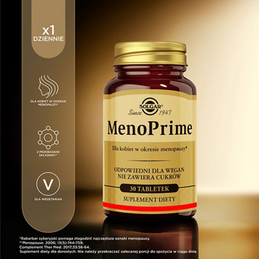#6 – Solgar MenoPrime, 30 tabl.