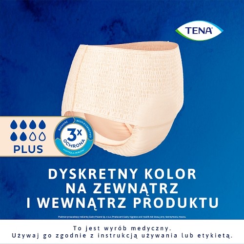 Zdjęcie produktu - 0 Tena Lady Pants Plus Creme Bielizna chłonna dla kobiet M, 9 szt.