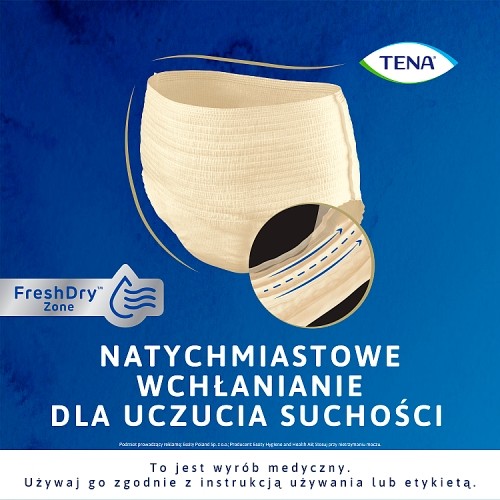 Zdjęcie produktu - 8 Tena Lady Pants Plus Creme Bielizna chłonna dla kobiet M, 9 szt.