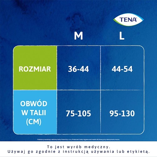 Zdjęcie produktu - 9 Tena Lady Pants Plus Creme Bielizna chłonna dla kobiet M, 9 szt.