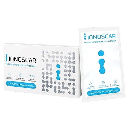 Zdjęcie produktu - 3 Ionoscar plaster jonoforetyczny na blizny 10 x 20 cm, 2 szt.