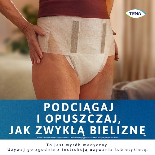 Zdjęcie produktu - 2 Tena ProSkin Stretch Night Pieluchomajtki elastyczne Super M, 30 szt.