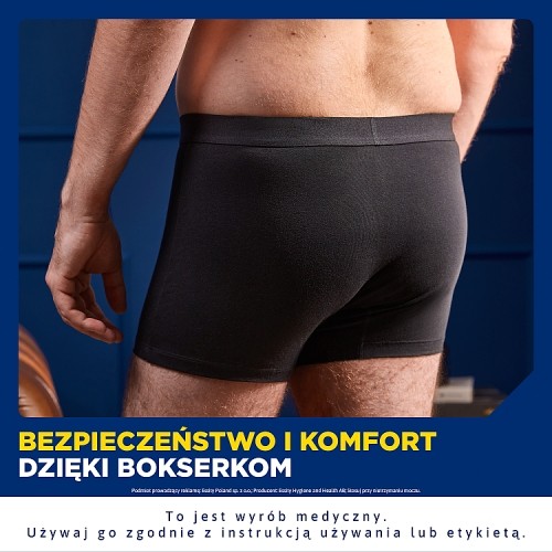 Miniaturka artykułu - #0 Tena Men Protective Boxer Wielorazowe bokserki ochronne dla mężczyzn M, 1 szt.