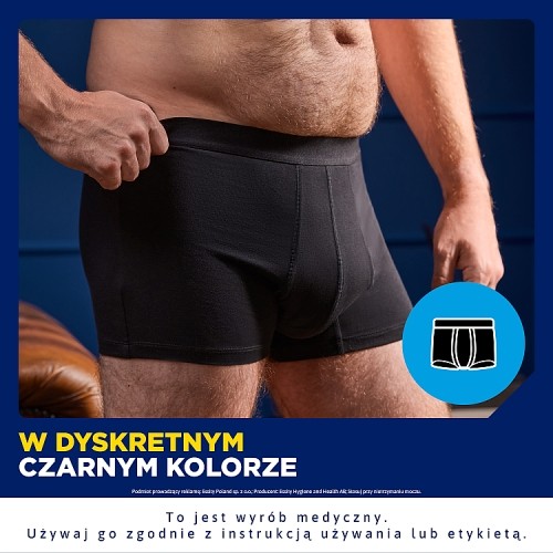 Miniaturka artykułu - #1 Tena Men Protective Boxer Wielorazowe bokserki ochronne dla mężczyzn L, 1 szt.