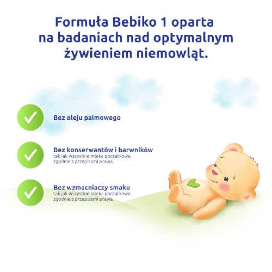 Miniaturka artykułu - #1 Bebiko 1 NutriFlor Expert Mleko początkowe dla niemowląt od urodzenia, 550 g