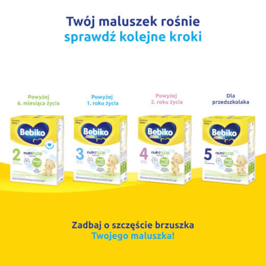 Zdjęcie produktu - 3 Bebiko 1 NutriFlor Expert Mleko początkowe dla niemowląt od urodzenia, 550 g
