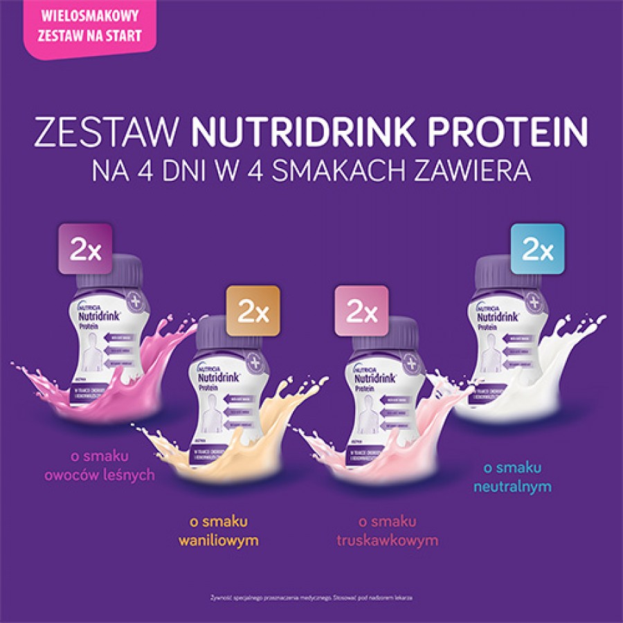 Miniaturka artykułu - #0 Nutridrink Protein Mix Multipack, 8 x 125 ml 