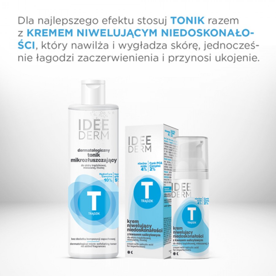 Zdjęcie produktu - 3 Idee Derm Dermatologiczny tonik mikrozłuszczający, 220 ml