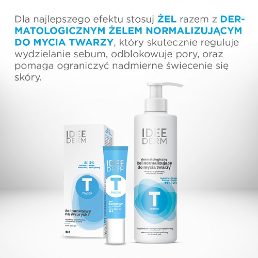 Zdjęcie produktu - 3 Idee Derm Żel punktowy na wypryski, 15 ml