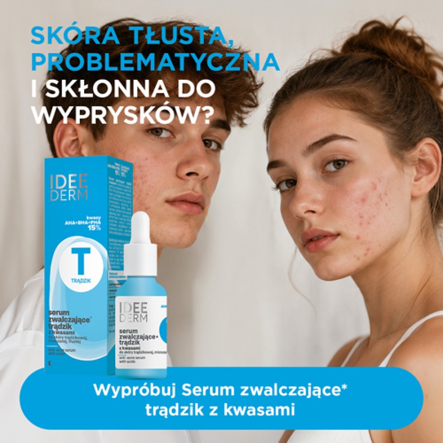 Miniaturka artykułu - #0 Idee Derm Serum zwalczające trądzik z kwasami, 30 ml