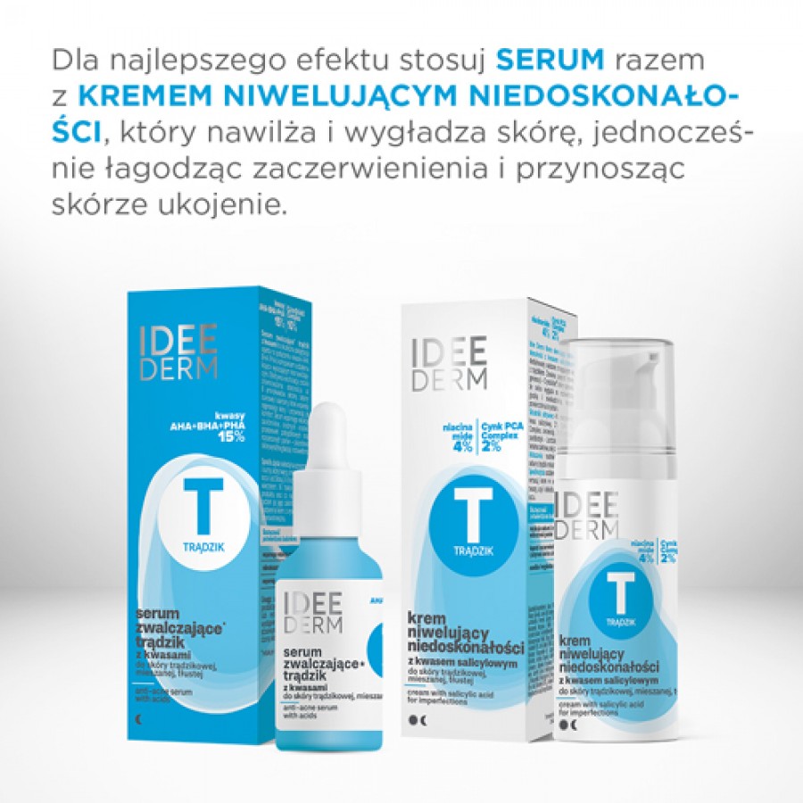 Zdjęcie produktu - 3 Idee Derm Serum zwalczające trądzik z kwasami, 30 ml