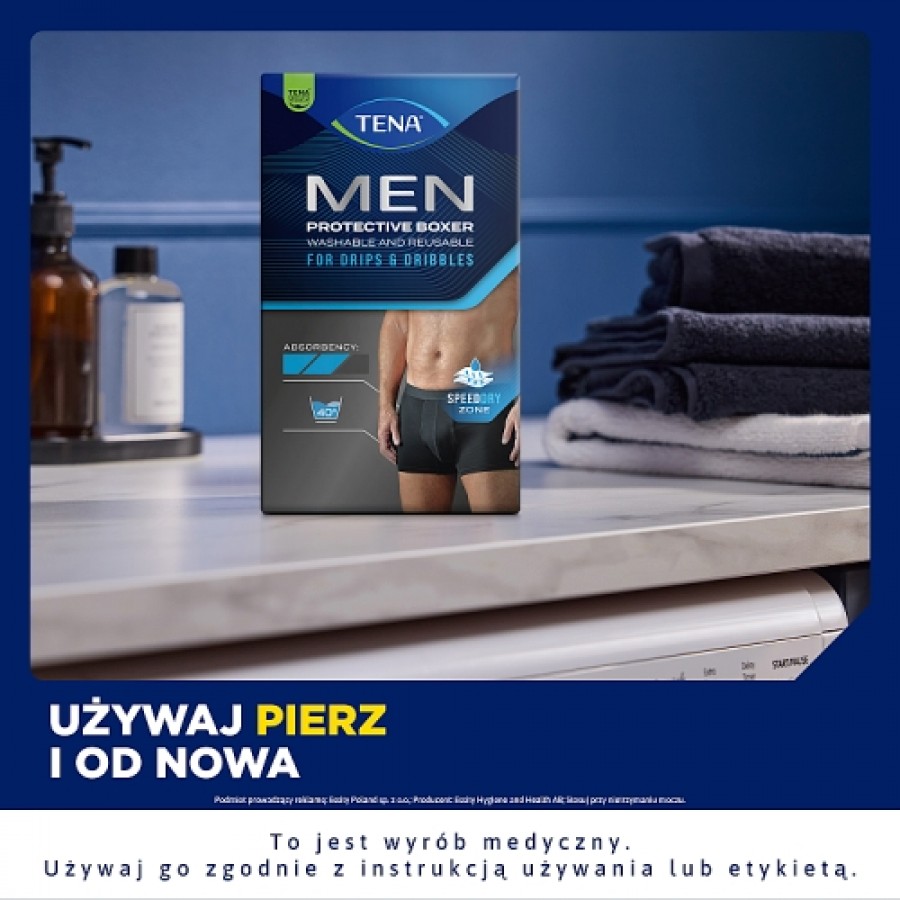 Zdjęcie produktu - 6 Tena Men Protective Boxer XL Wielorazowe bokserki absorbujące, 1 szt.