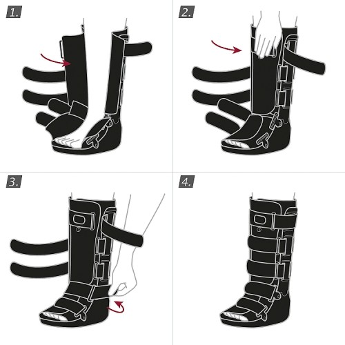 Miniaturka artykułu - #0 Actimove Professional Line Standard Air Walker Orteza na goleń i stopę wysoka czarna L