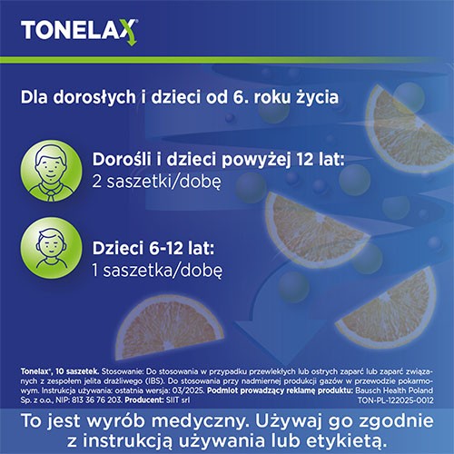 Zdjęcie produktu - 3 Tonelax, 10 sasz.