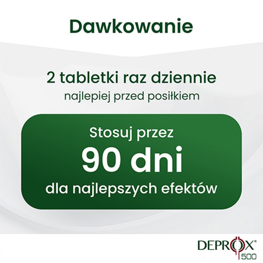 Zdjęcie produktu - 3 Deprox 500, 30 tabl. - suplement diety dla mężczyzn