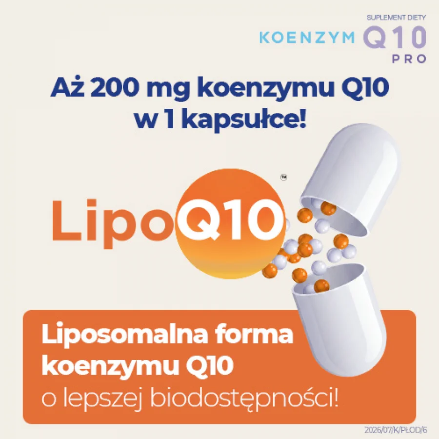 #4 – Koenzym Q10 Pro, 60 kaps. - suplement diety z koenzymem Q10, cynkiem i selenem