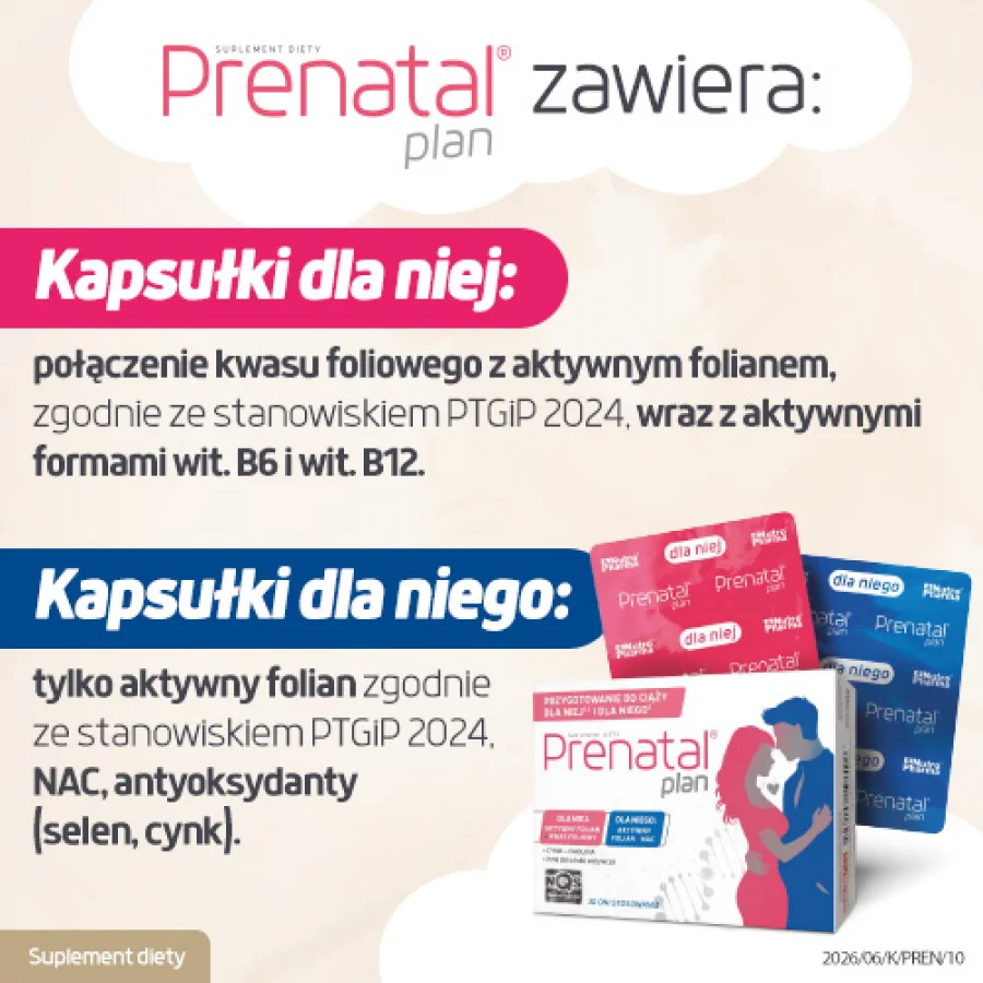 #2 – Prenatal Plan Prenatal Primo, 30 kaps. + Nucleox Primo, 30 kaps. - przygotowanie do ciąży dla kobiet i mężczyzn