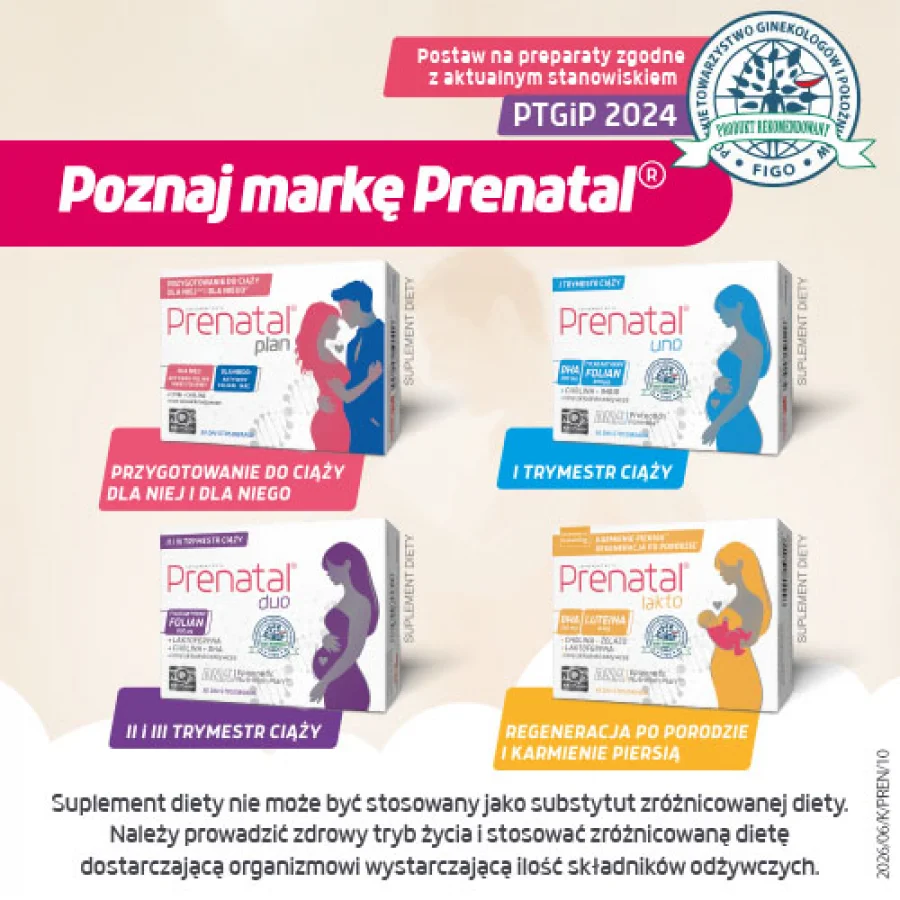 #6 – Prenatal Plan Prenatal Primo, 30 kaps. + Nucleox Primo, 30 kaps. - przygotowanie do ciąży dla kobiet i mężczyzn