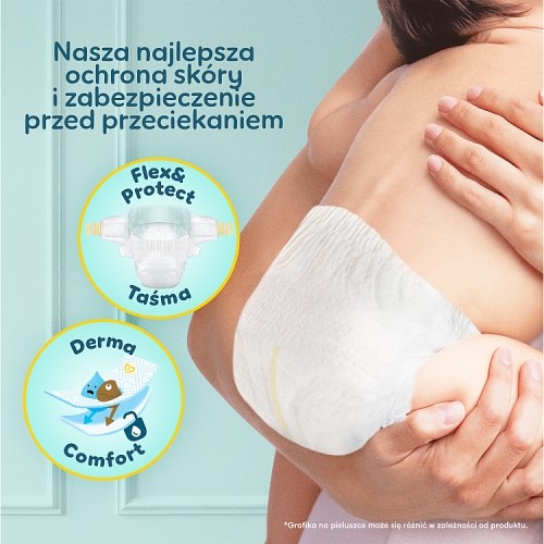 Miniaturka artykułu - #1 Pampers Premium Care 1 Pieluchy dla dzieci, 50 szt.