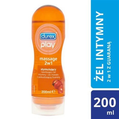 Miniaturka artykułu - #0 DUREX PLAY Guarana Stymulujący żel nawilżający z ekstraktem z guarany, 200 ml