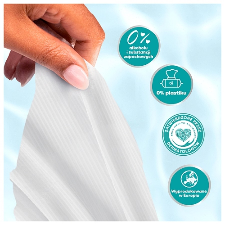 Zdjęcie produktu - 3 Pampers 99% Water Chusteczki nawilżane, 3 x 60 szt.