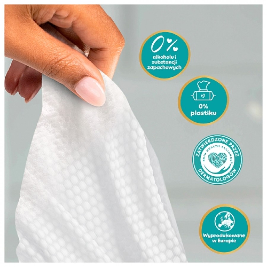 Zdjęcie produktu - 4 Pampers Aqua Soft Touch Chusteczki nawilżane, 15 x 60 szt.