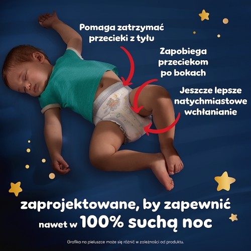 Zdjęcie produktu - 2 Pampers Night Pants 7 Pieluchomajtki dla dzieci, 70 szt.