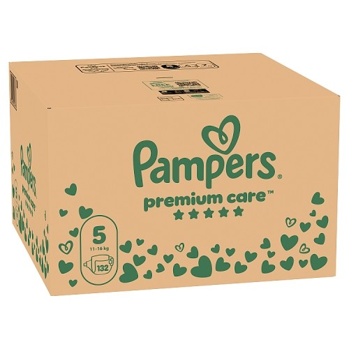 Miniaturka artykułu - #0 Pampers Premium Care 5 Pieluchy dla dzieci, 132 szt.