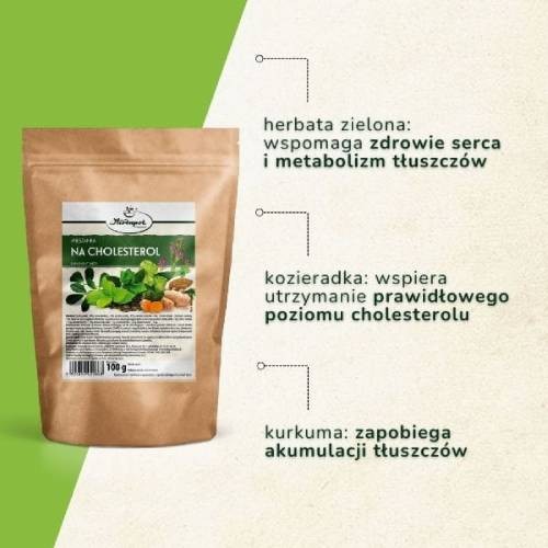 Miniaturka artykułu - #0 Mieszanka na cholesterol, 100 g - suplement diety z zieloną herbatą
