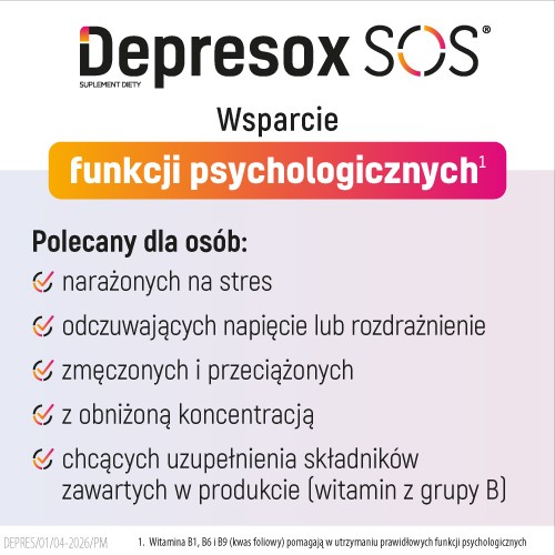 Zdjęcie produktu - 3 Depresox&nbsp;SOS, 30 tabl.
