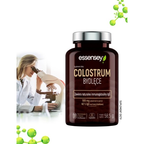 Miniaturka artykułu - #0 Essensey Colostrum bydlęce, 90 kaps.