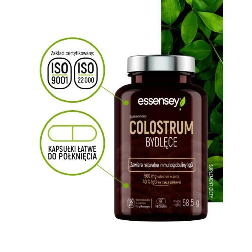 Miniaturka artykułu - #1 Essensey Colostrum bydlęce, 90 kaps.