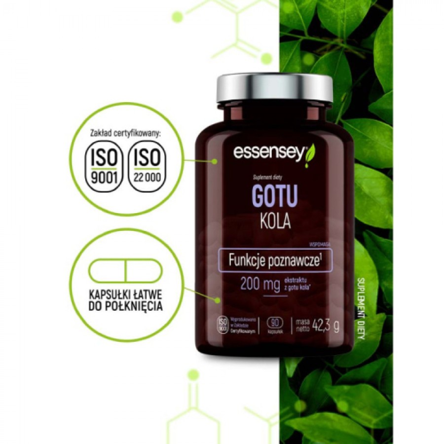 Zdjęcie produktu - 2 Essensey Gotu Kola, 90 kaps.
