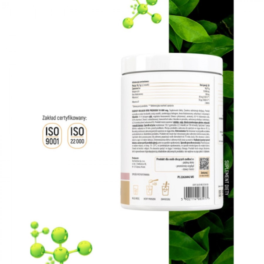 Zdjęcie produktu - 3 Essensey Kolagen Rybi Premium 10000 mg smak truskawka z nutą wanilii, 321 g