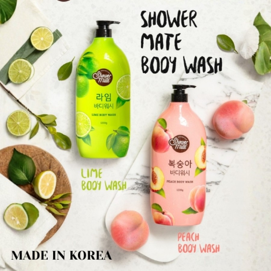 Miniaturka artykułu - #1 Aekyung Showermate Natural Peach Żel pod prysznic, 1,2 l