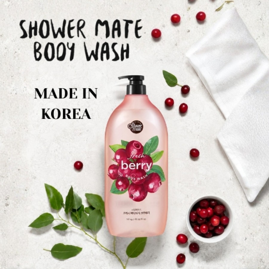 Miniaturka artykułu - #1 Aekyung Showermate Natural Cranberry Żel pod prysznic, 1,2 l