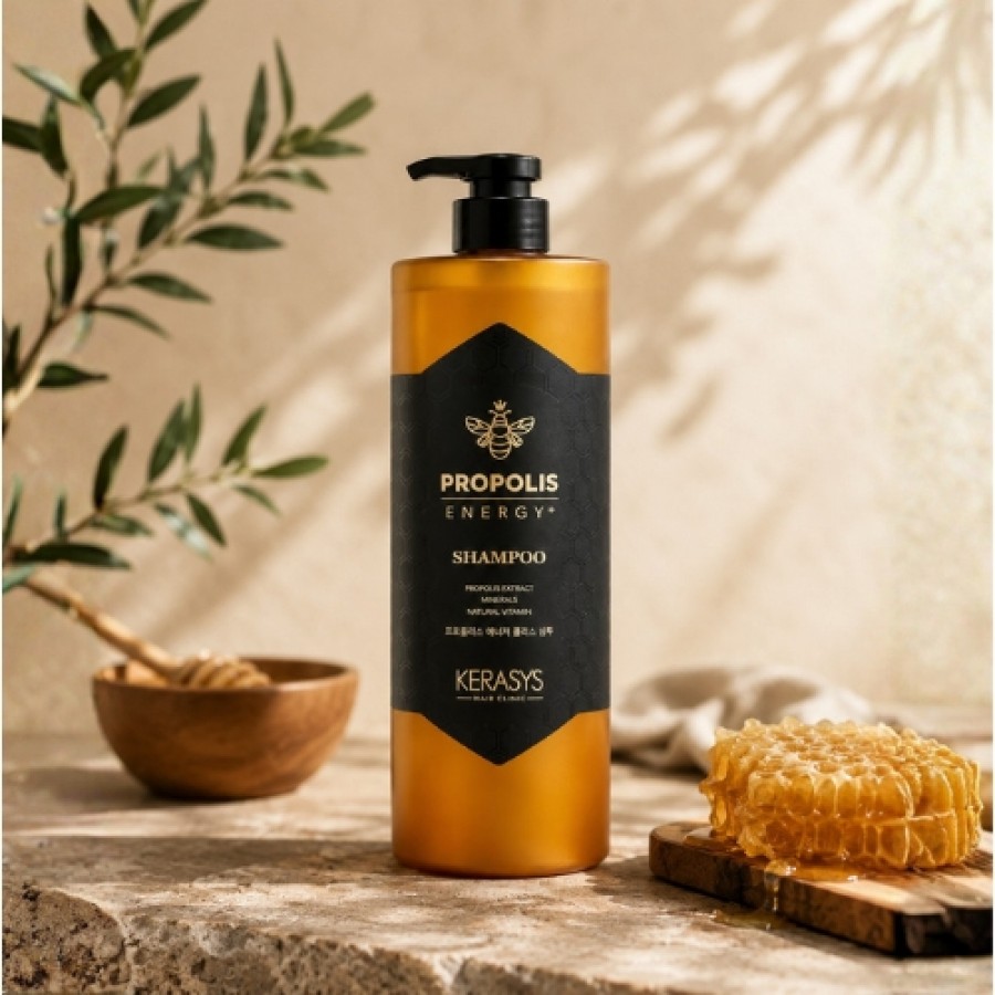 Zdjęcie produktu - 3 Aekyung Kerasys Propolis Energy+ Szampon do włos&oacute;w z propolisem, 1 l