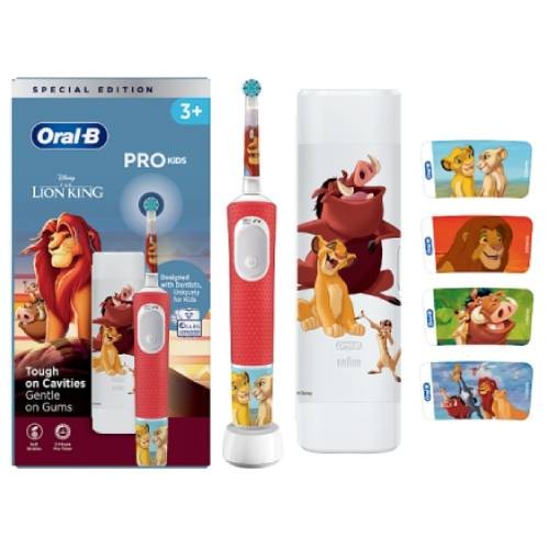 Miniaturka artykułu - #0 Oral-B Pro Kids Kr&oacute;l Lew Szczoteczka elektryczna dla dzieci 3+