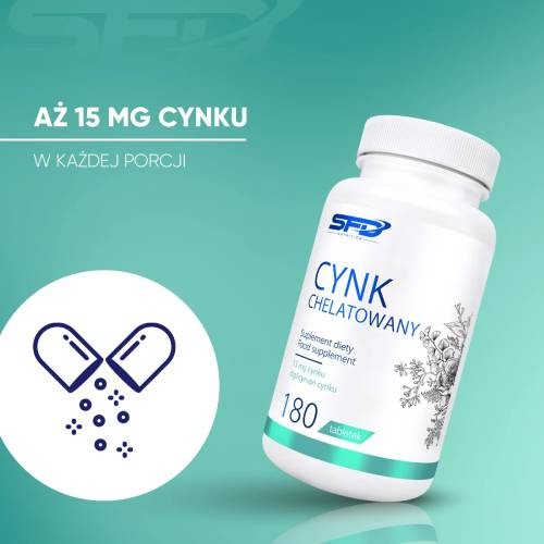 Zdjęcie produktu - 2 SFD Cynk chelatowany, 180 tabl.