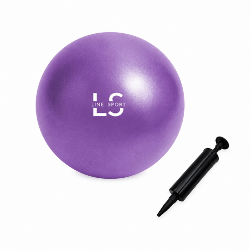 Zdjęcie produktu - 0 Line Sport Piłka rehabilitacyjna do ćwiczeń z pompką, 22 cm, fioletowa