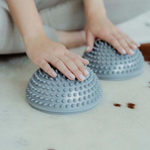 Miniaturka artykułu - #1 Line Sport P&oacute;łkule sensoryczne szare, 2 szt.