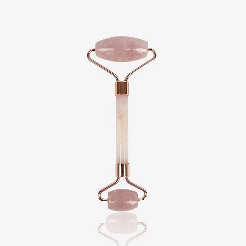 Zdjęcie produktu - 1 Acus Med Roller jadeitowy Gua Sha wałek do masażu twarzy r&oacute;żowy