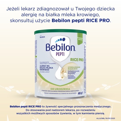 Zdjęcie produktu - 2 Bebilon Pepti Rice Pro dla niemowląt od urodzenia, 400 g