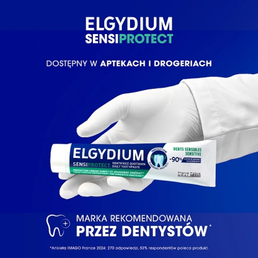 #4 – Elgydium Sensiprotect Pasta do mycia zęb&oacute;w wrażliwych, 75 ml