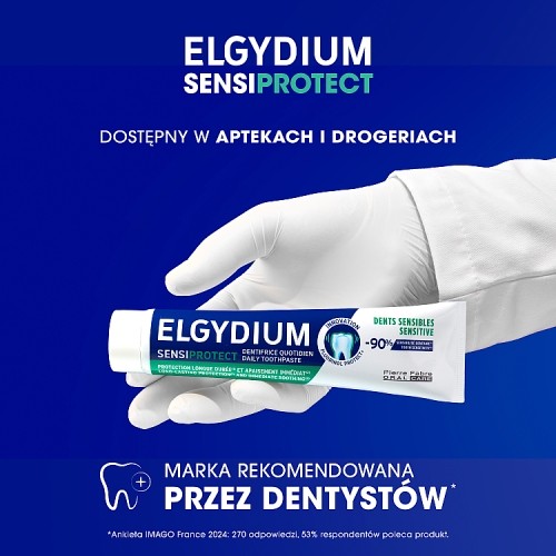 Zdjęcie produktu - 4 Elgydium Sensiprotect Pasta do mycia zęb&oacute;w wrażliwych, 75 ml