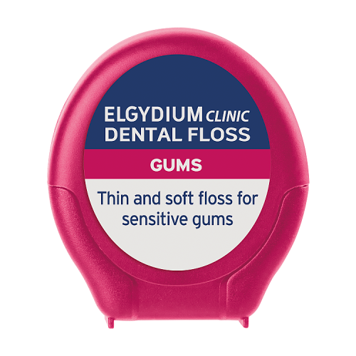 Miniaturka artykułu - #0 Elgydium Clinic Dental Gum Nić dentystyczna do wrażliwych dziąseł, 50 m